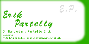 erik partelly business card